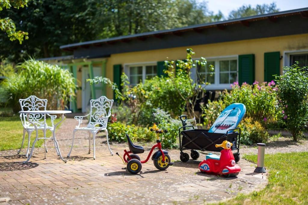 Ferienhaus Goldene Zeit I Terasse I Parkplatz I 3 Sz I 2 Baeder I 2 Min Zum See Joachimsthal Luaran gambar